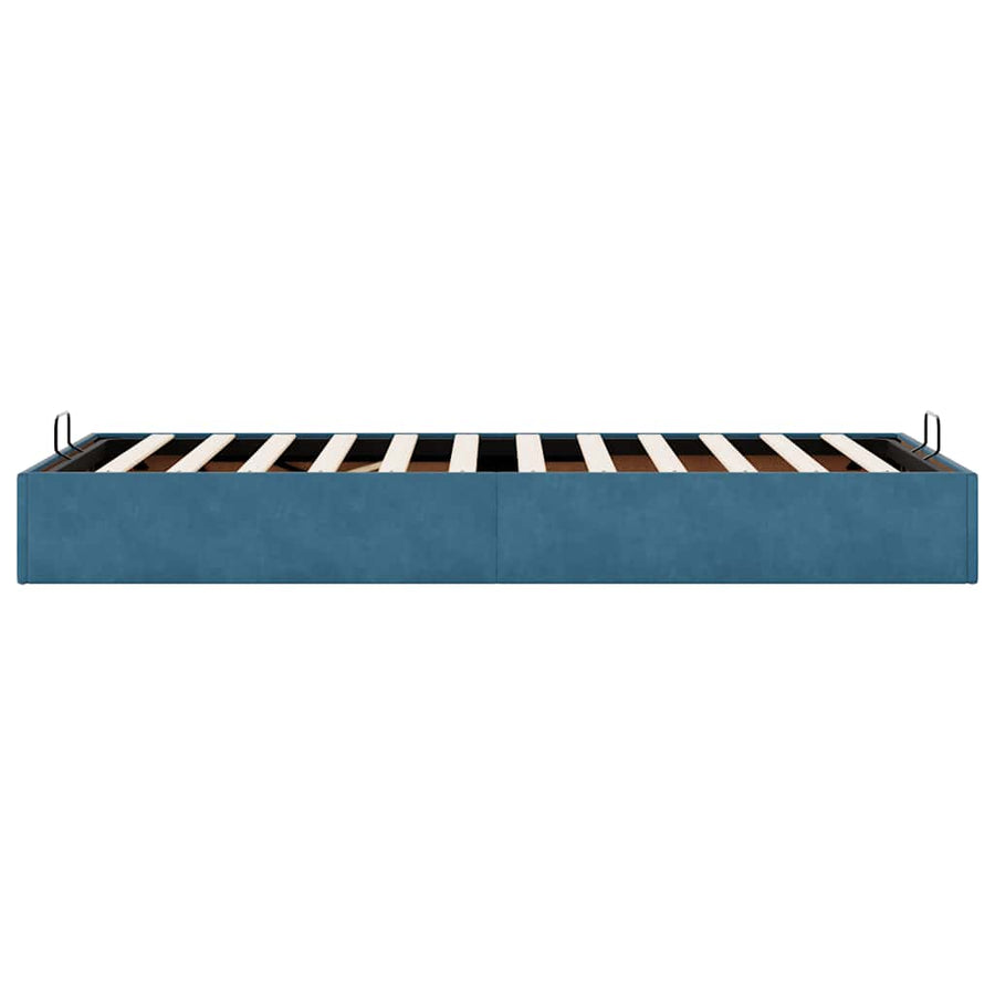 Bedframe zonder matras 80x200 cm fluweel donkerblauw