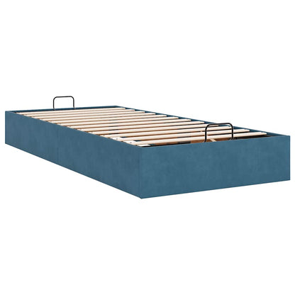 Bedframe zonder matras 80x200 cm fluweel donkerblauw