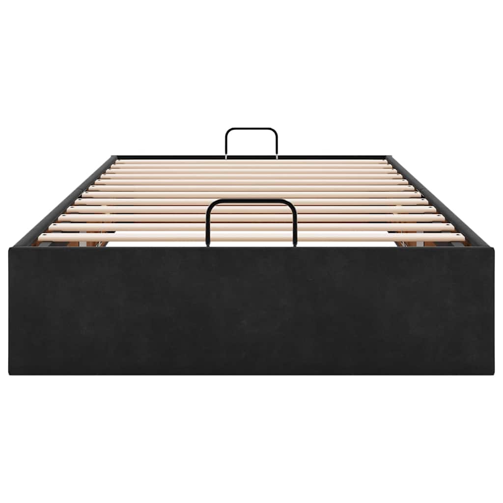 Bedframe zonder matras 90x190 cm fluweel zwart