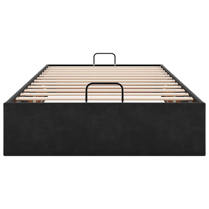 Bedframe zonder matras 100x200 cm fluweel zwart