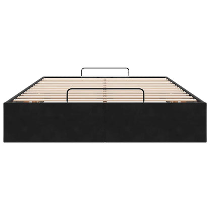 Bedframe zonder matras 120x190 cm fluweel zwart