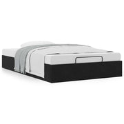 Bed frame without mattress 120x190 cm velvet black