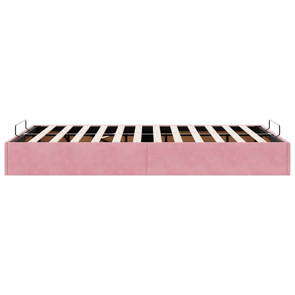 Bedframe zonder matras 120x190 cm fluweel roze
