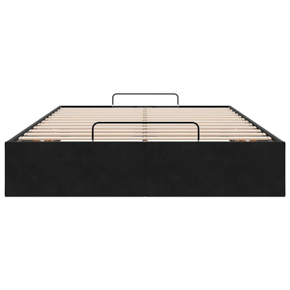 Bedframe zonder matras 120x200 cm fluweel zwart