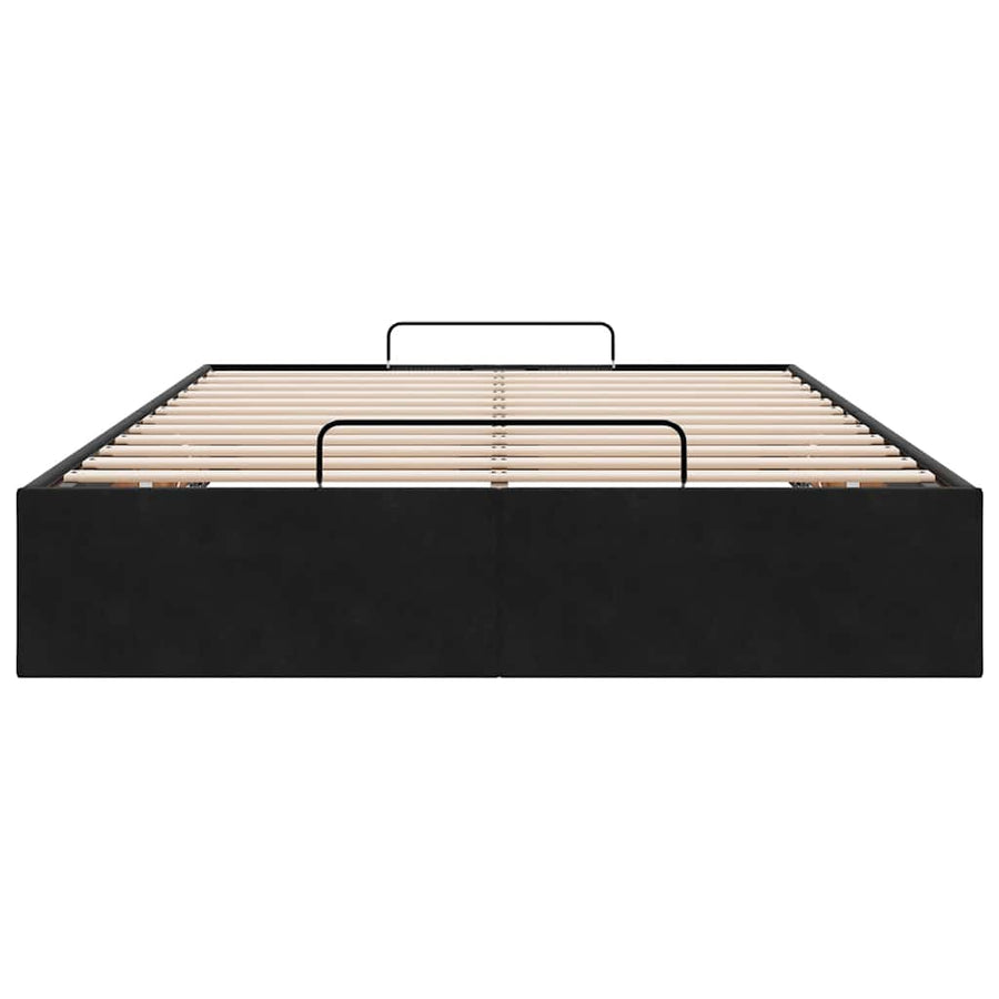 Bedframe zonder matras 120x200 cm fluweel zwart