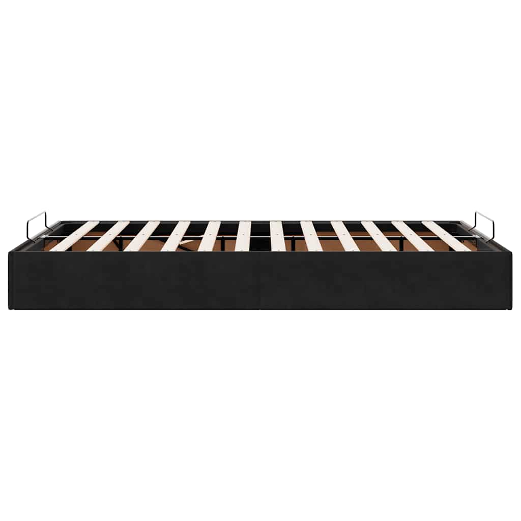 Bedframe zonder matras 120x200 cm fluweel zwart