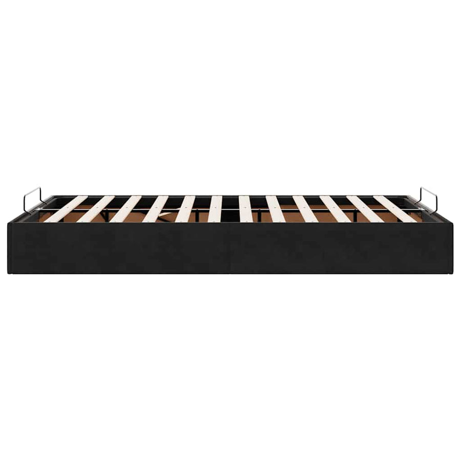 Bedframe zonder matras 120x200 cm fluweel zwart