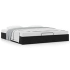 Ottoman bed frame without mattress 160x200 cm velvet black