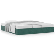 Bedframe 180x200 cm fluweel donkergroen