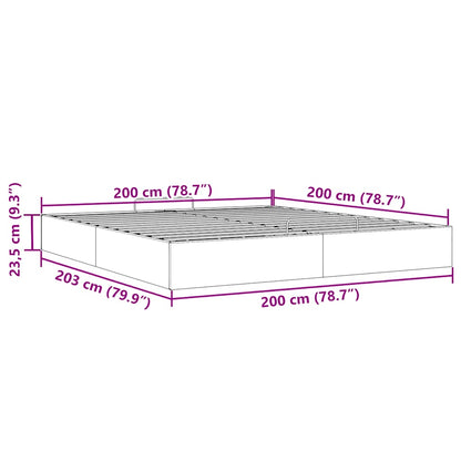 Ottoman bedframe zonder matras 200x200 cm fluweel zwart