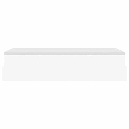 Ottoman bed met matras 80x200 cm kunstleer wit