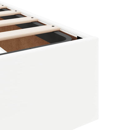 Ottoman bed met matras 120x190 cm kunstleer wit