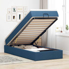 Ottoman bed met opbergruimte 80x200 cm blauw