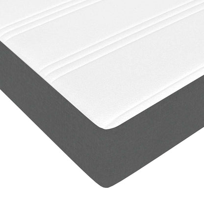 Ottoman bed met matras 90x190cm stof donkergrijs
