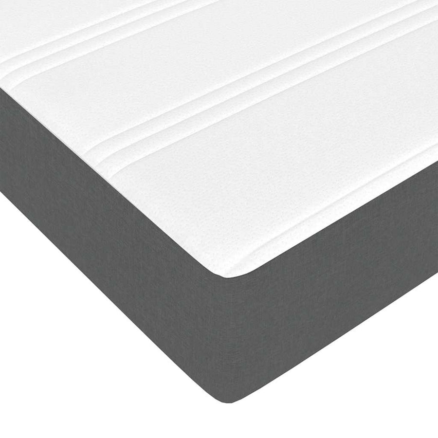 Ottoman bed met matras 90x190cm stof donkergrijs