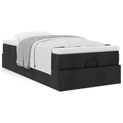 Ottoman bed met opbergruimte 100x200 cm zwart