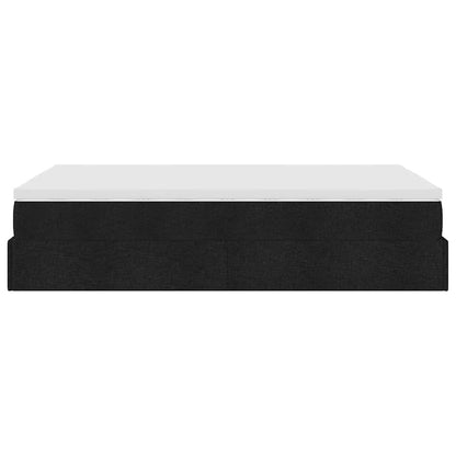 Ottoman bed met matras 120x190 cm stof zwart