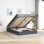 Ottoman bed met matras 140x190 cm donkergrijs