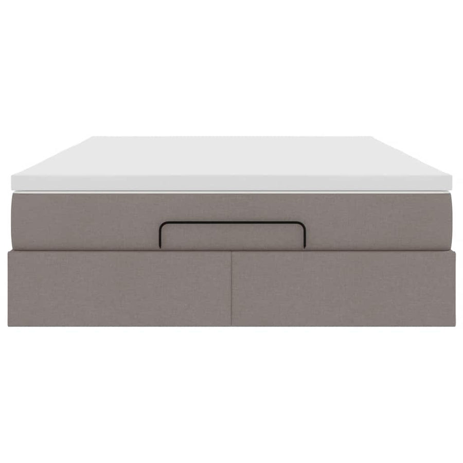 Ottoman Bed Met Matras 140X190Cm Stof 140 x 190 cm Taupe