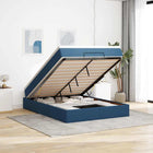 Ottomaans bed met opbergruimte 140x190 cm blauw