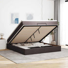 Ottoman bed met matras 160x200cm donkerbruin