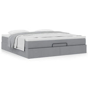 Ottoman bed met opbergruimte 180x200 cm lichtgrijs