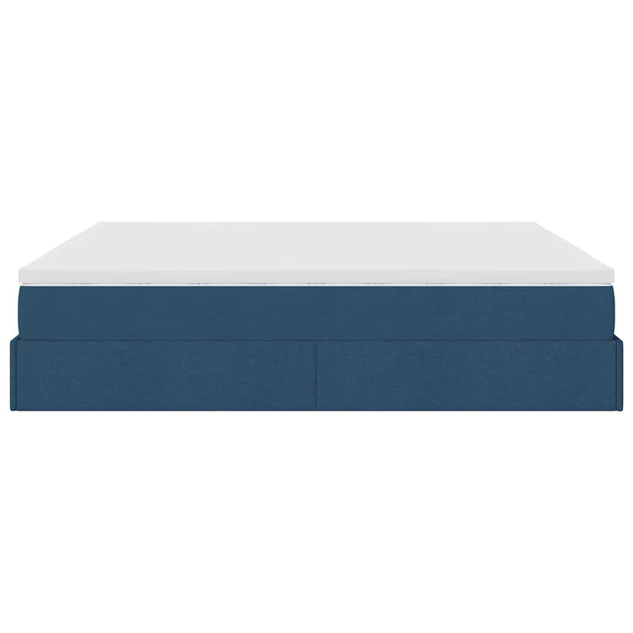 Ottoman bed met matras 180x200cm stof blauw