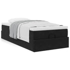 Ottoman bed met matras 90x190 cm zwart