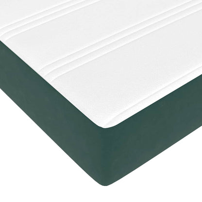 Ottoman bed met matras 90x200cm fluweel donkergroen