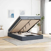 Ottoman bed met matras 140x190 cm donkergrijs