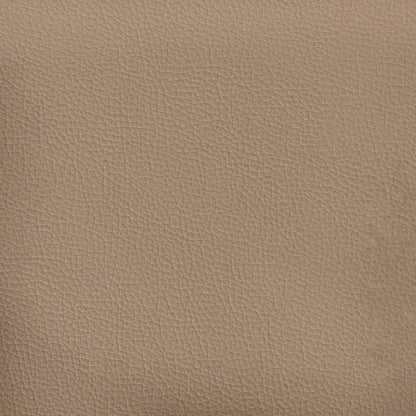 Ottoman bed met matras 120x200cm kunstleer cappuccinokleurig