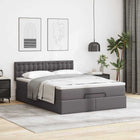 Ottoman bed met opbergruimte 140x190 cm grijs