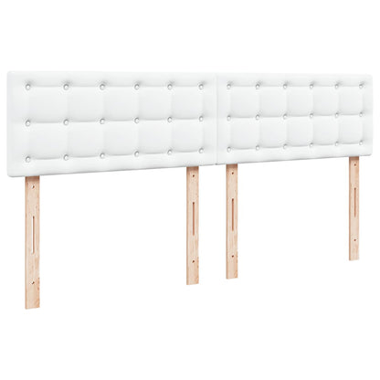 Ottoman bed met matras 180x200cm kunstleer wit