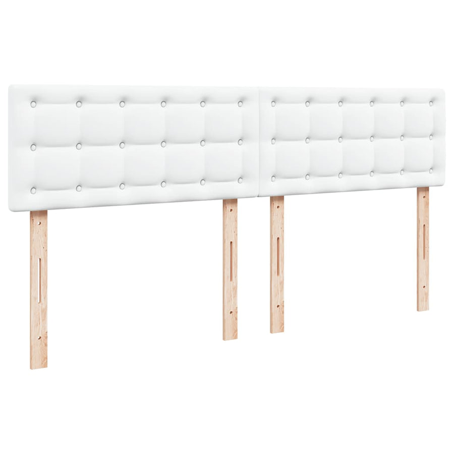 Ottoman bed met matras 180x200cm kunstleer wit