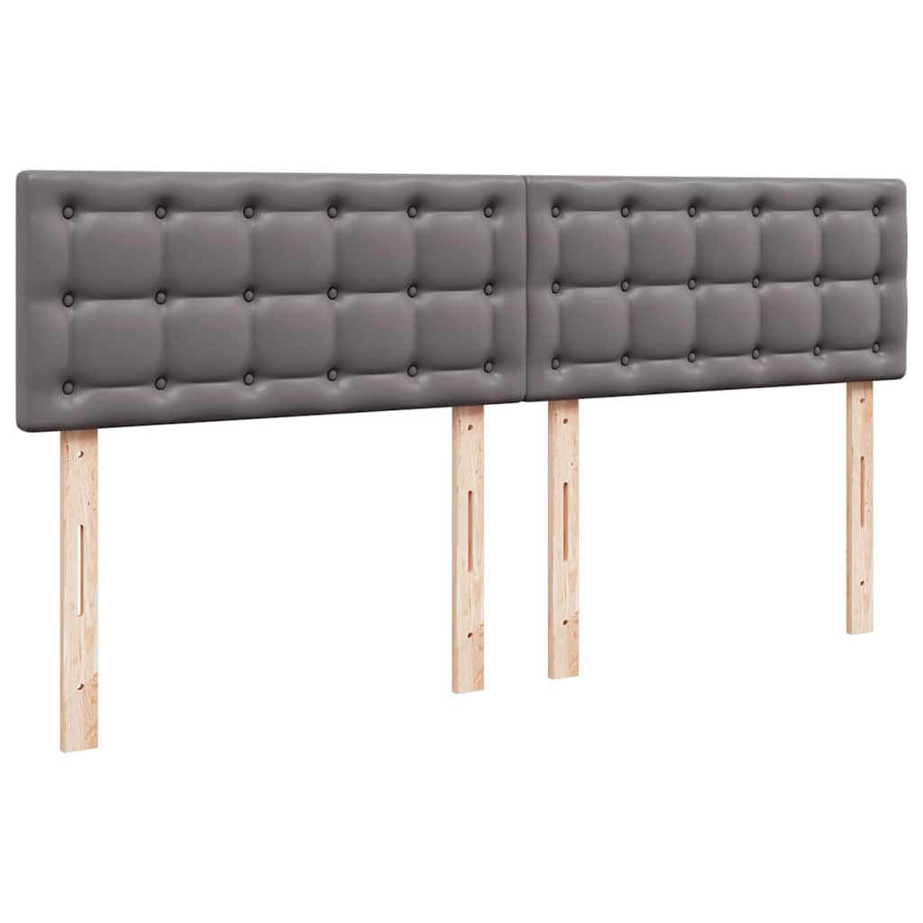 Ottoman bed met matras 180x200cm kunstleer grijs