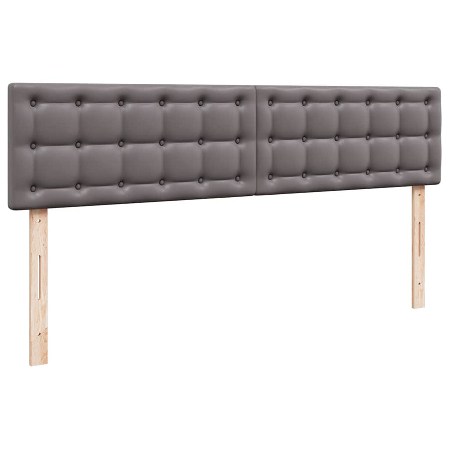 Ottoman bed met matras 180x200cm kunstleer grijs