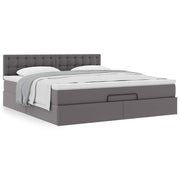 Ottoman bed met opbergruimte 180x200 cm grijs