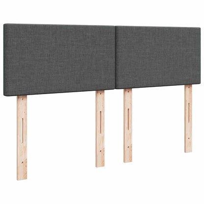 Ottoman bed met matras 140x200cm stof donkergrijs