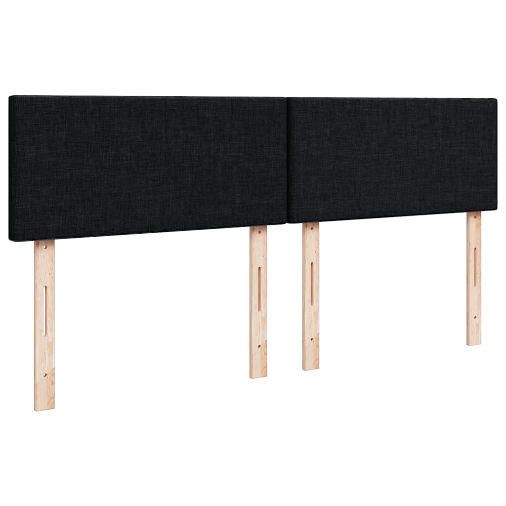 Ottoman bed met matras 140x200cm stof zwart