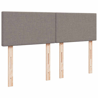 Ottoman bed met matras 140x200cm stof taupe