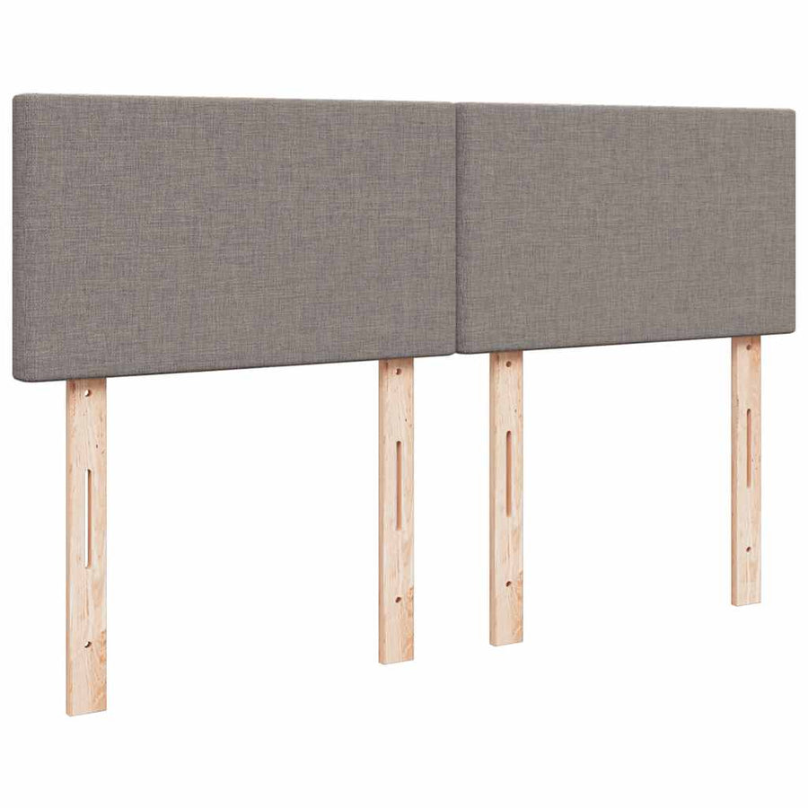 Ottoman bed met matras 140x200cm stof taupe