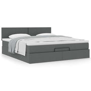 Ottoman bed met opbergruimte 160x200 cm donkergrijs
