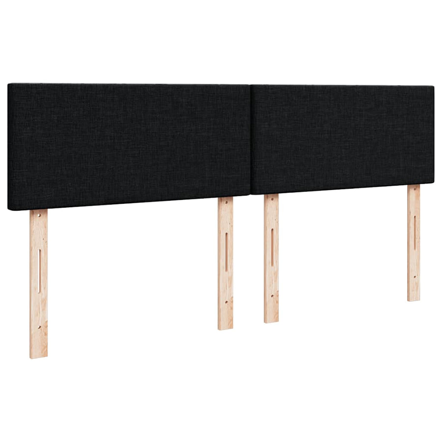 Ottoman bed met matras 160x200cm stof zwart