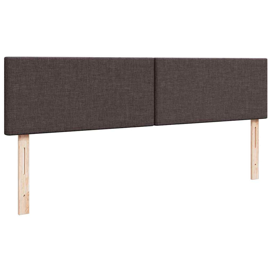 Ottoman bed met matras 160x200cm stof donkerbruin