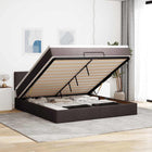 Ottoman bed met matras 160x200 cm donkerbruin