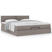 Ottoman bed met matras 160x200cm taupe