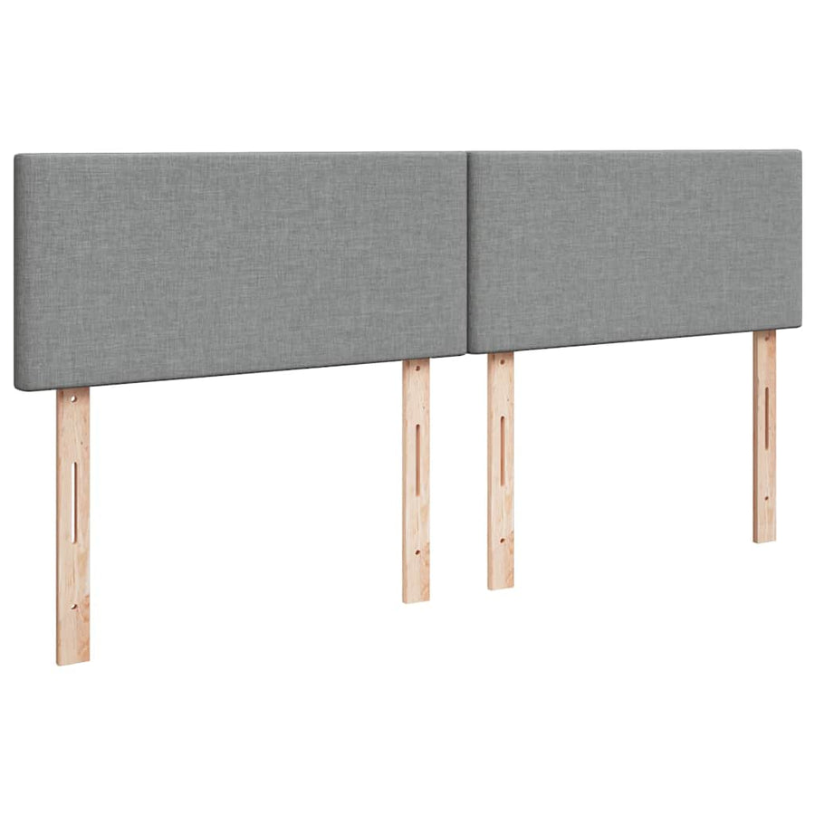 Ottoman bed met matras 180x200cm stof lichtgrijs