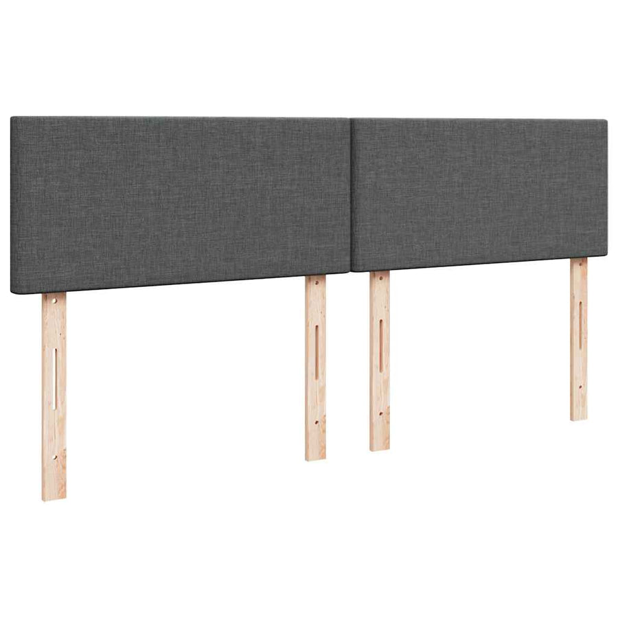 Ottoman bed met matras 180x200cm stof donkergrijs
