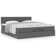 Ottoman bed met opbergruimte 180x200 cm donkergrijs