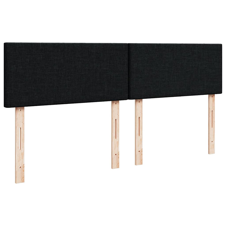 Ottoman bed met matras 180x200cm stof zwart